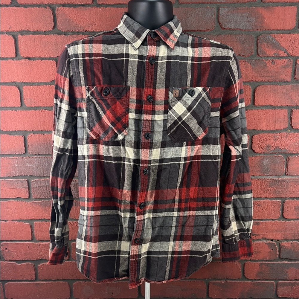 Coleman Shirt Mens Medium Plaid Flannel‎ Button Down
